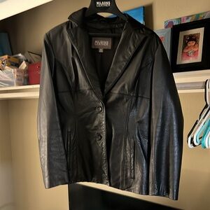 Wilsons Leather Black Lightweight Jacket Timeless Style